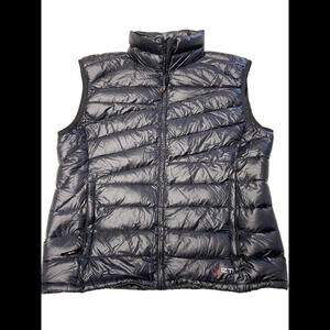 Mens YETI Black Next To Nothing Goose Down Puffer Vest Sz M